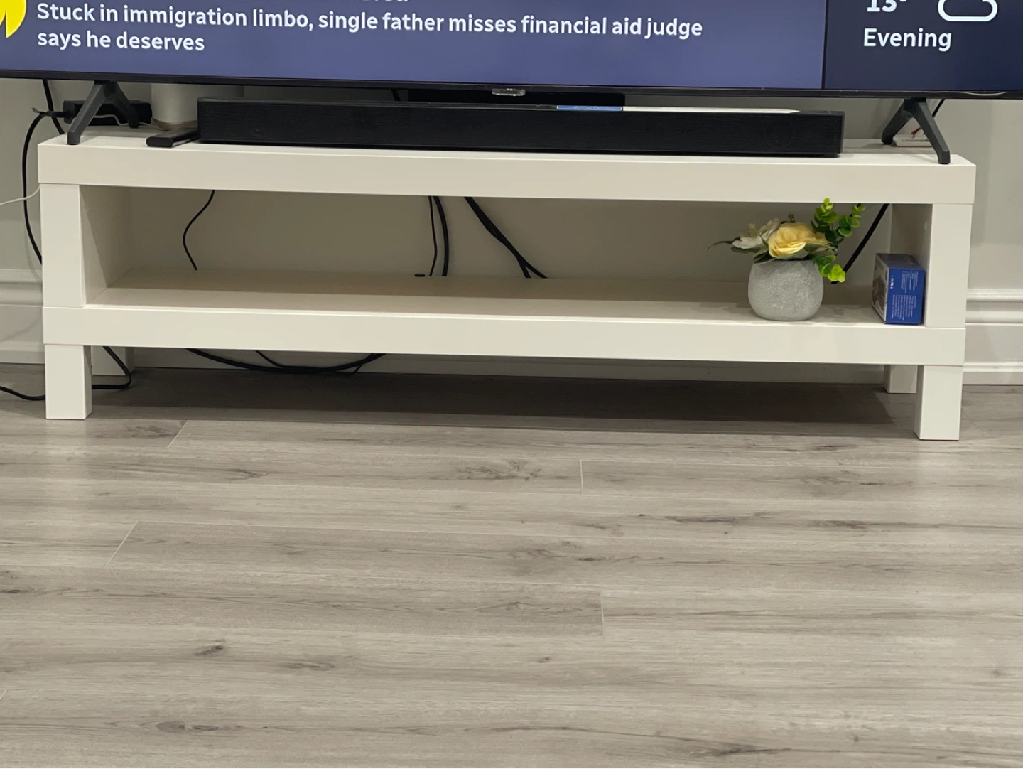 Ikea White TV Stand/Media Console