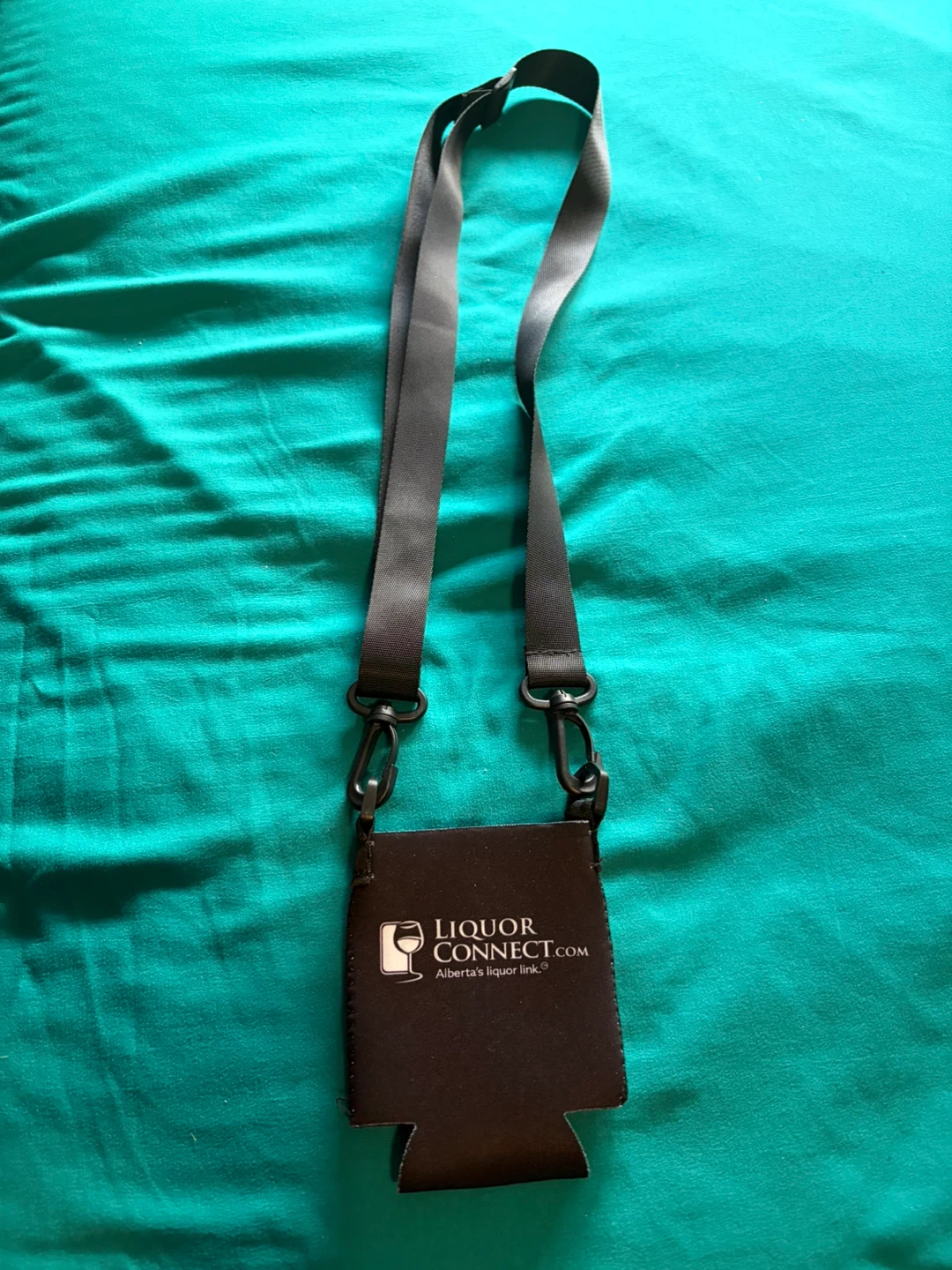 Liquor Connect Lanyard with Can Cooler Pouch