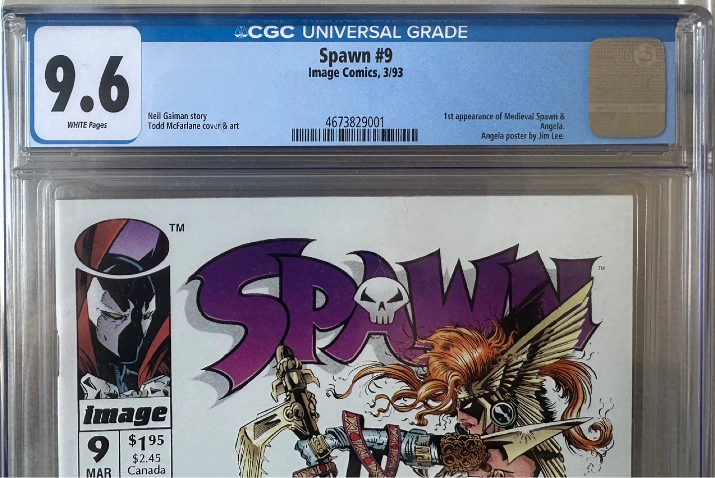Spawn #9 CGC 9.6 Universal Grade Comic - photo 2