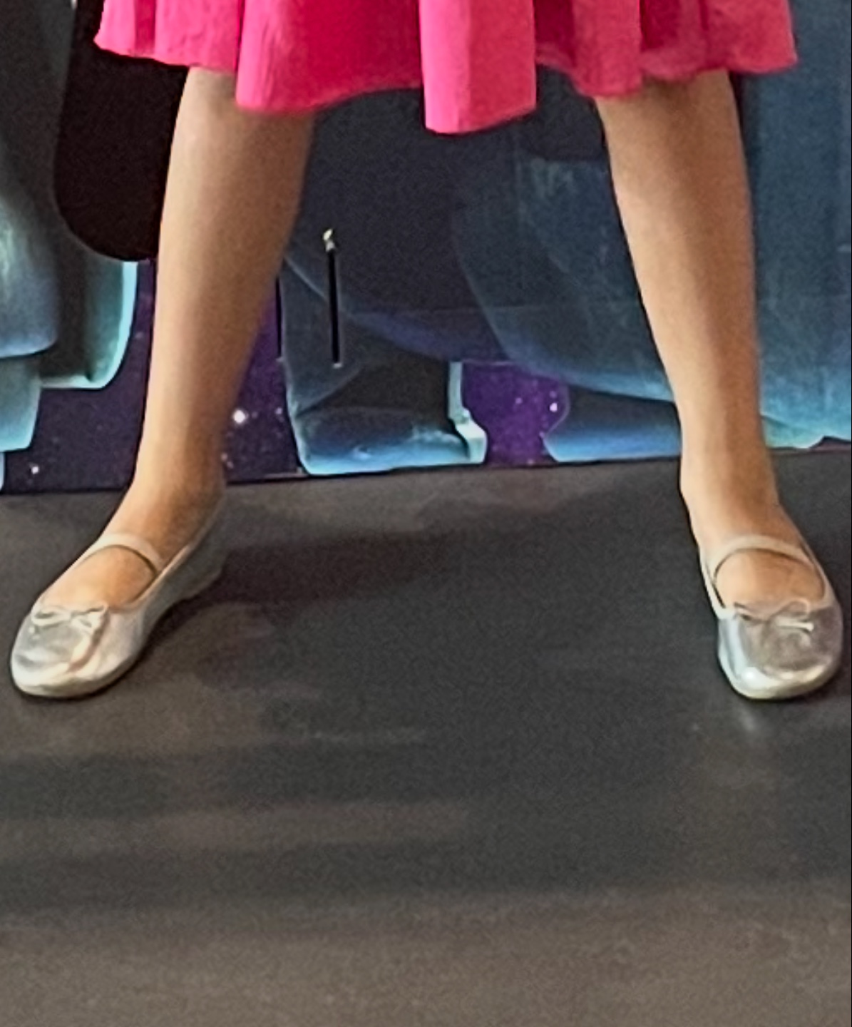 H&M Girls Silver Ballet Flats with Bows - photo 2
