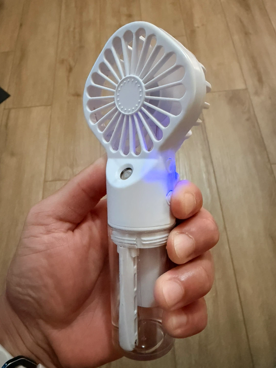 White Portable Handheld Fan - photo 3