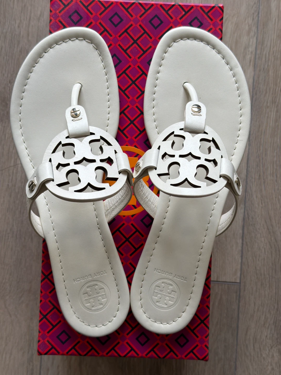 Tory Burch Miller Flat Sandals Size 8