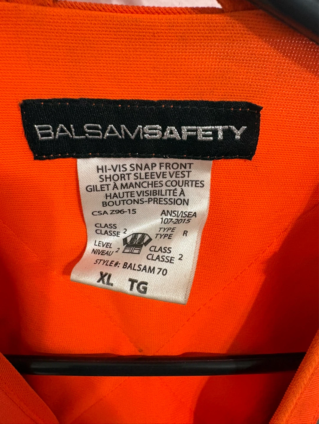 Balsam Safety Hi-Vis Vest - XL TG - photo 5