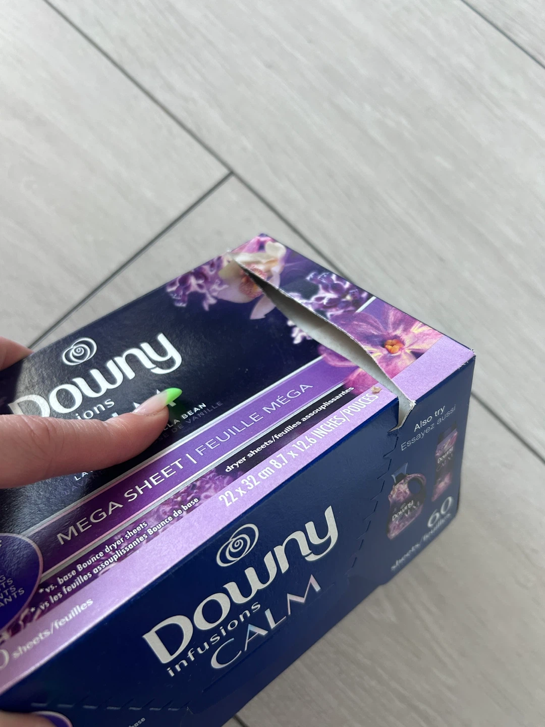 Downy Infusions Calm Mega Sheet Dryer Sheets - 60 Count - photo 4