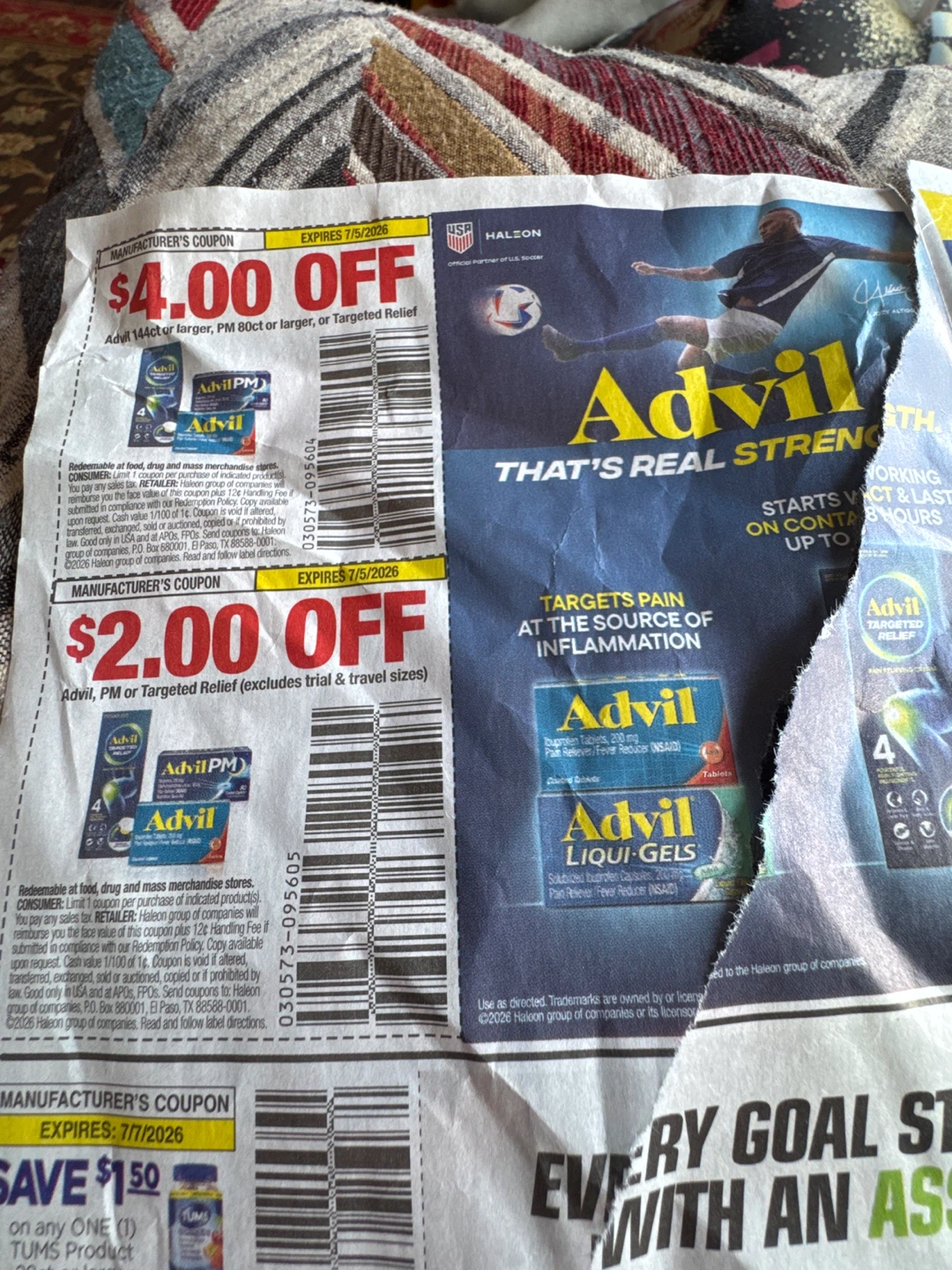 Advil & Tums Coupons