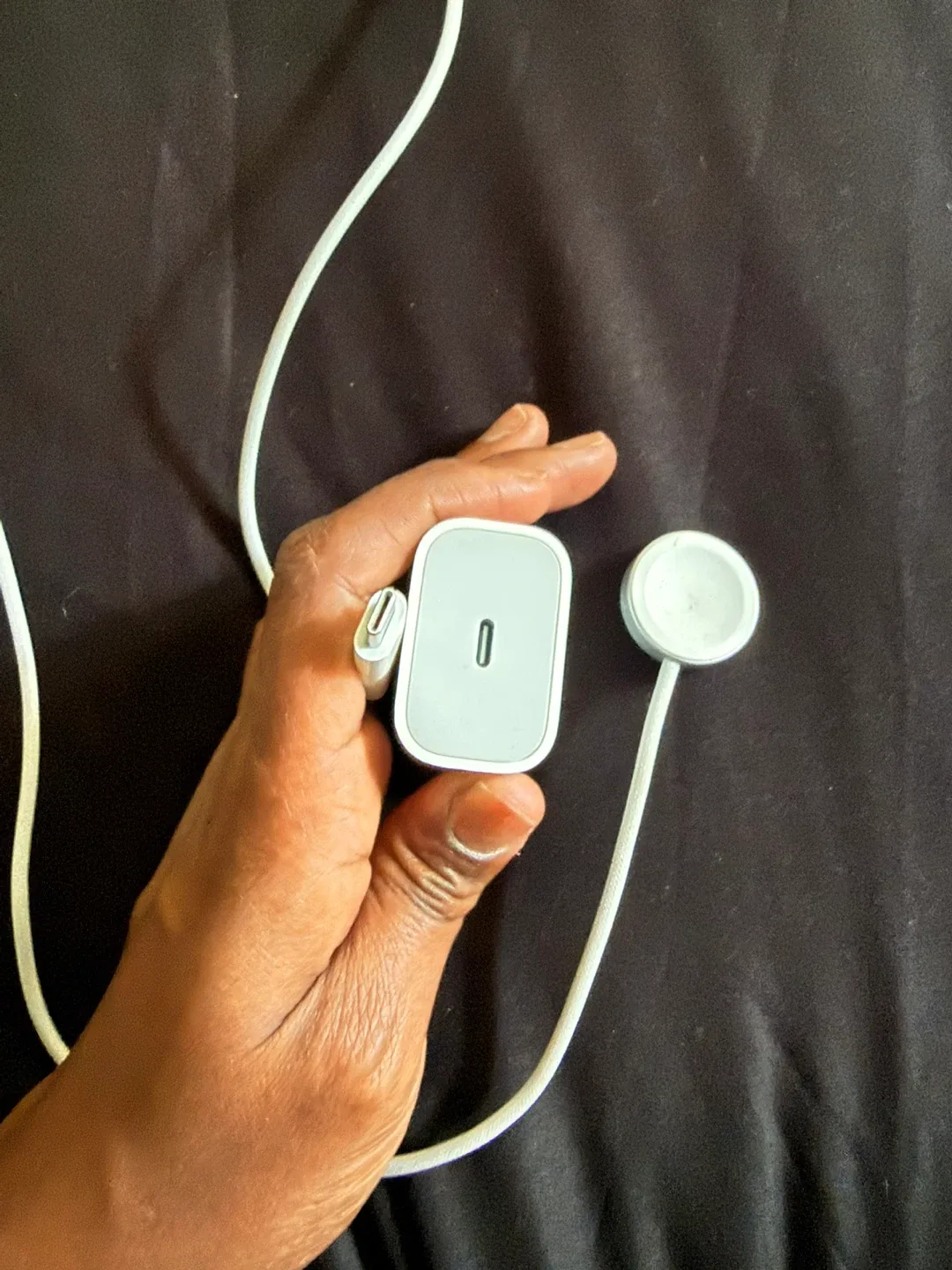 Apple USB-C Power cord for Apple Watch and block. - photo 2