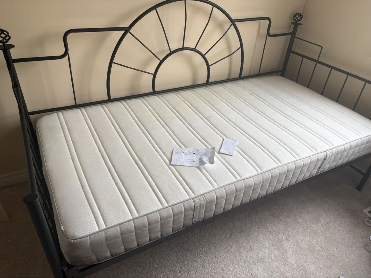 Metal Daybed with Mattress - Twin Size - photo 2