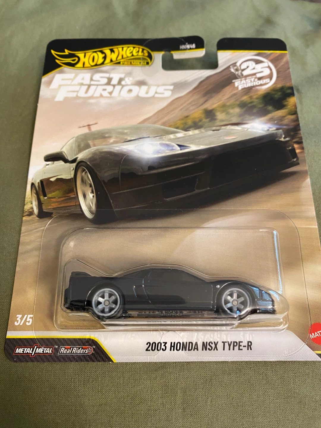Hot Wheels 25 years of the  Fast & Furious 2003 Honda NSX Type-R