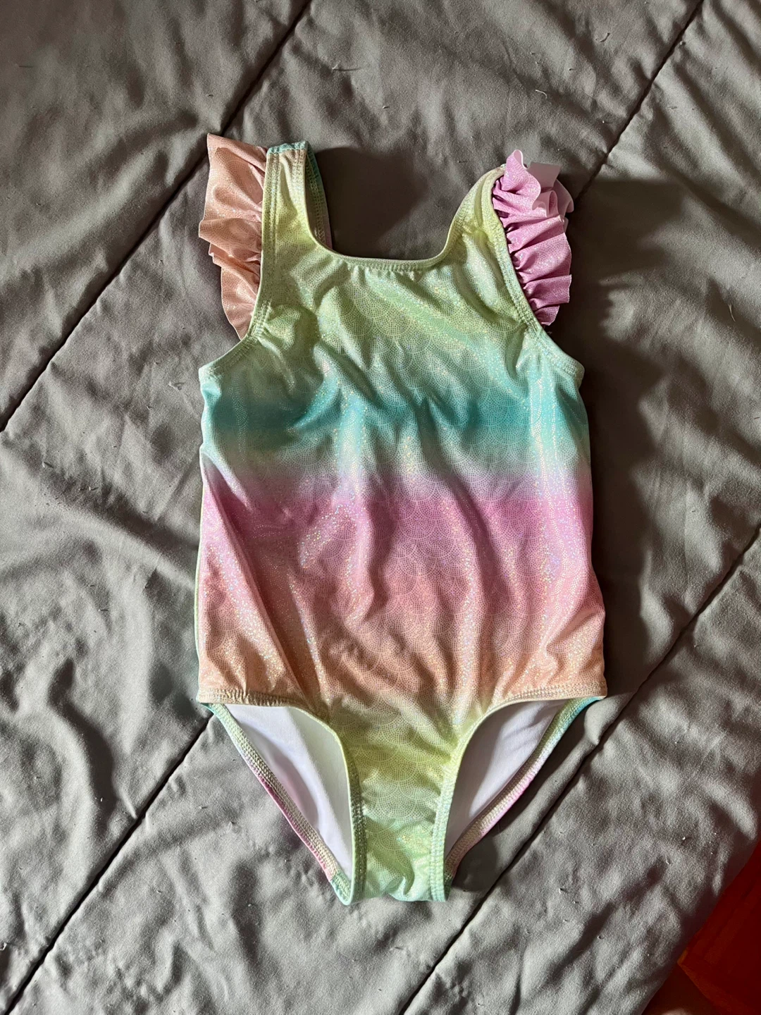 Old Navy Toddler Girls Rainbow Sparkle Swimsuit