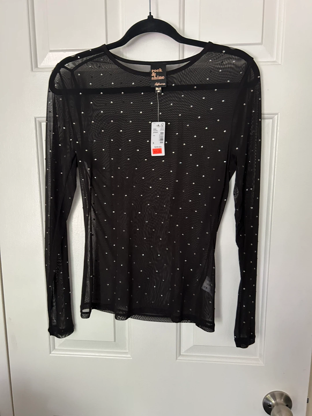 Mesh Rhinestone Top - Small