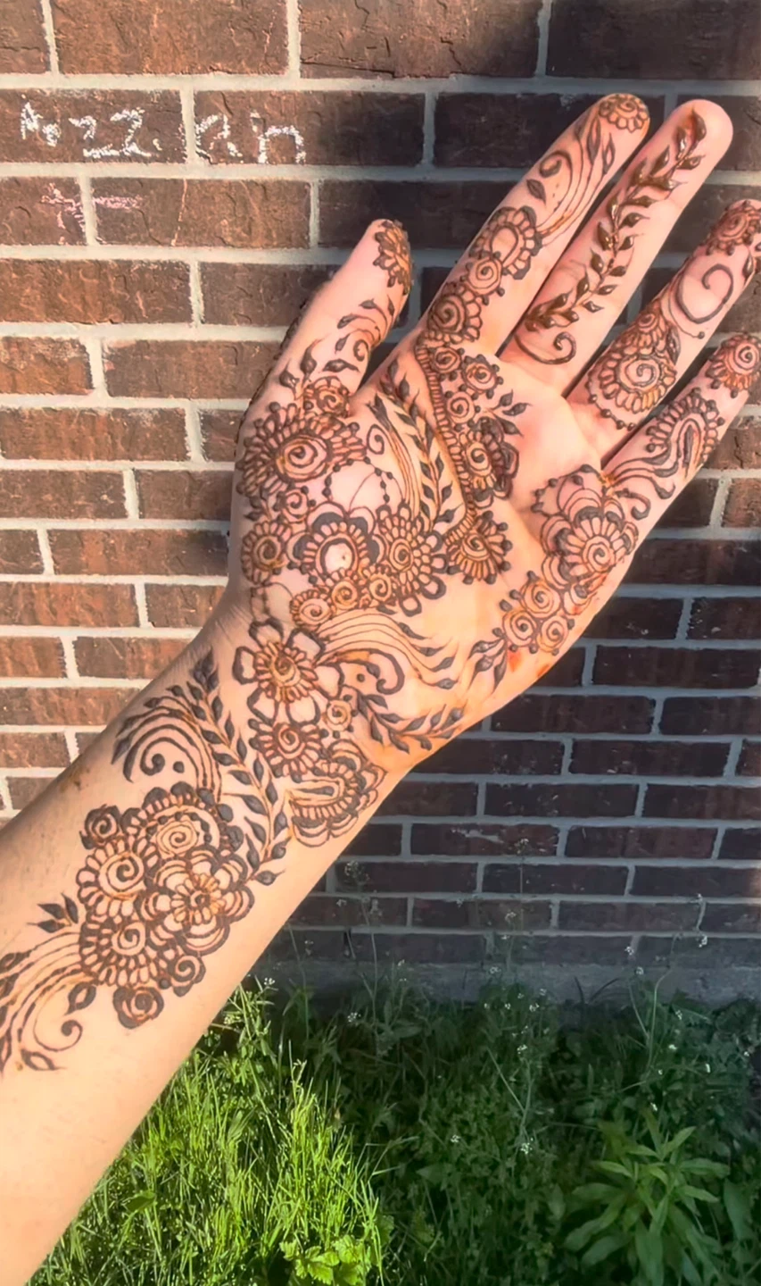 Henna Hand Tattoo Art