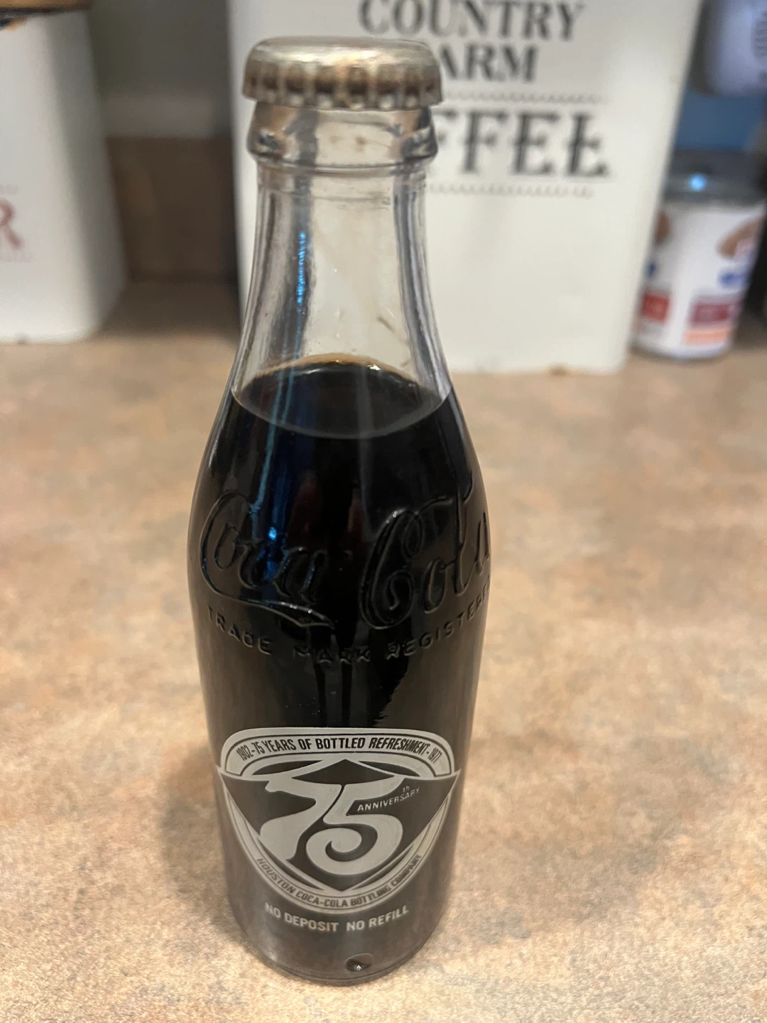 Coca-Cola 75th Anniversary Collectible Bottle - photo 2