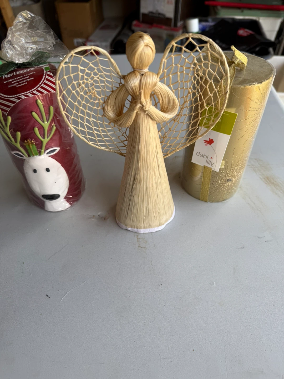 Christmas Decor Bundle - Angel Figure & Candles - photo 2