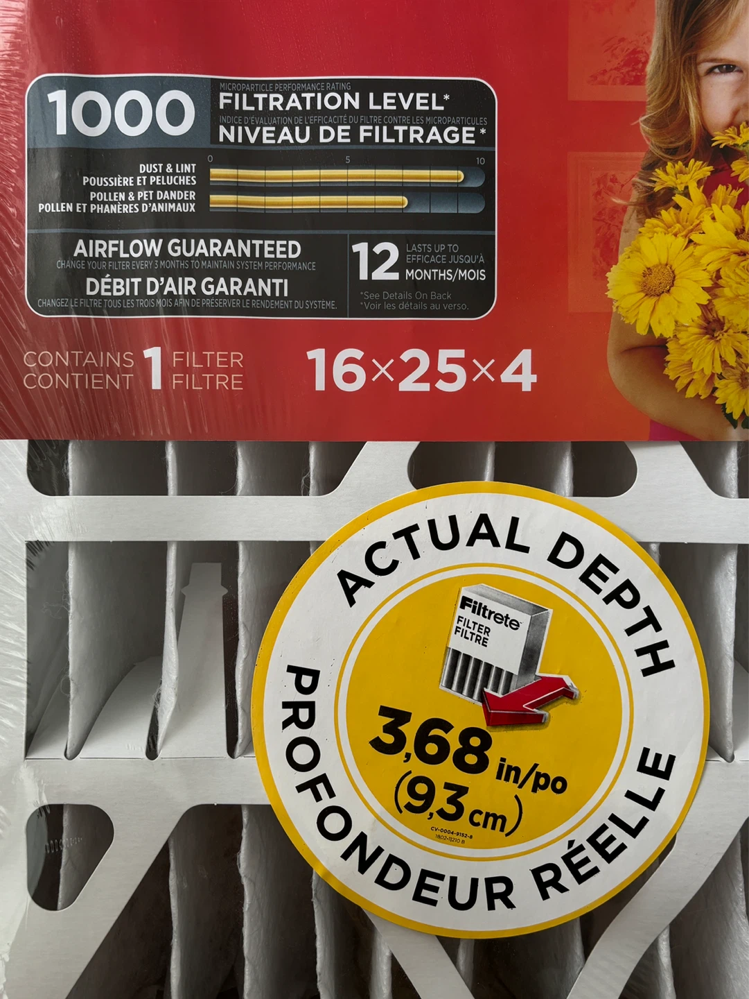Filtrete 16x25x4 Micro Allergen Filter - photo 3