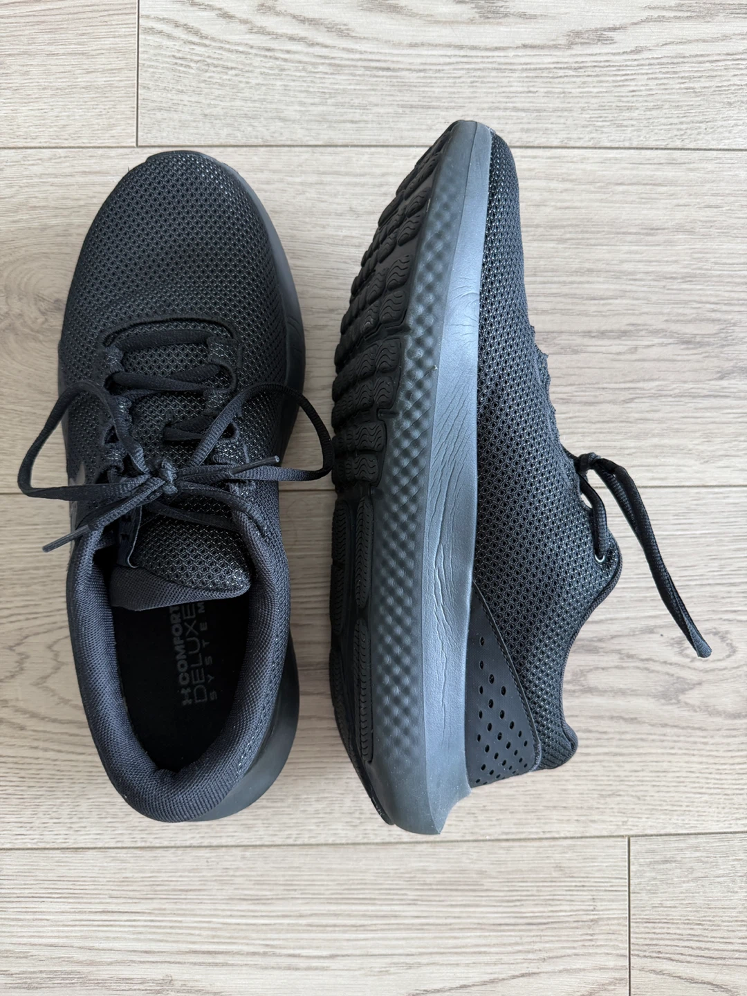 Black Under Armour Running Shoes Size 12 - photo 2