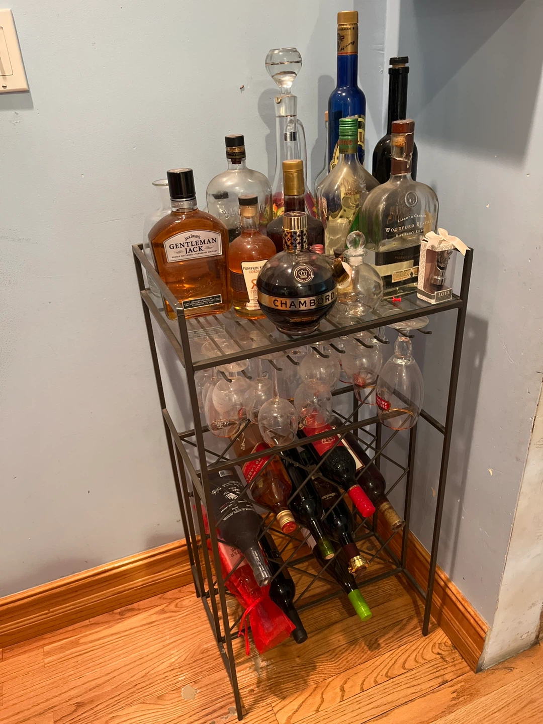 Jack Daniel's Gentleman Jack & Woodford Reserve Whiskey Bar Set