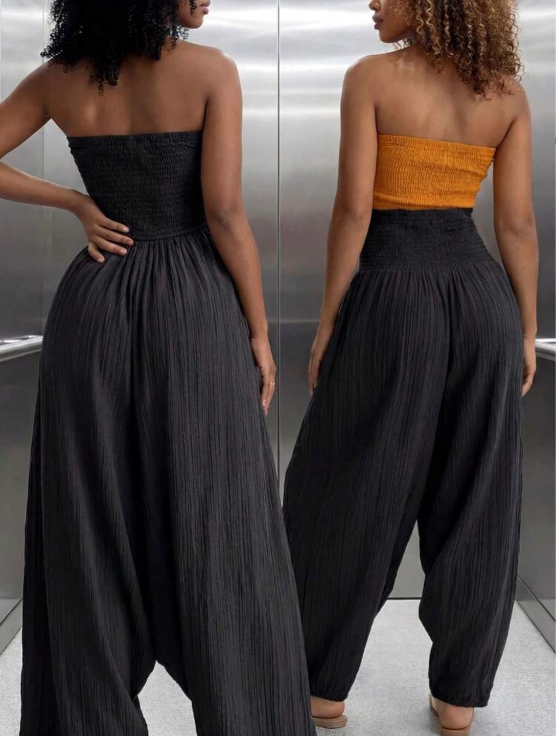 Women's Smocked Bandeau Jumpsuit
