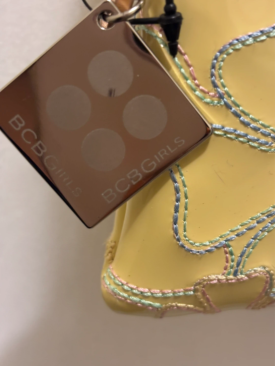 BCBGirls Yellow Embroidered Clutch Purse - photo 3