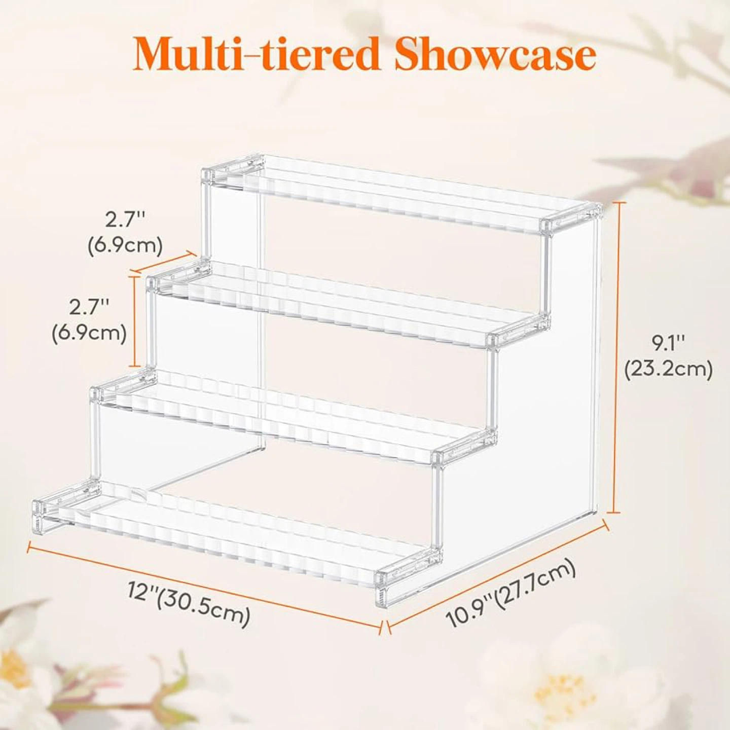 Clear Acrylic 3-Tier Display Stand - photo 2