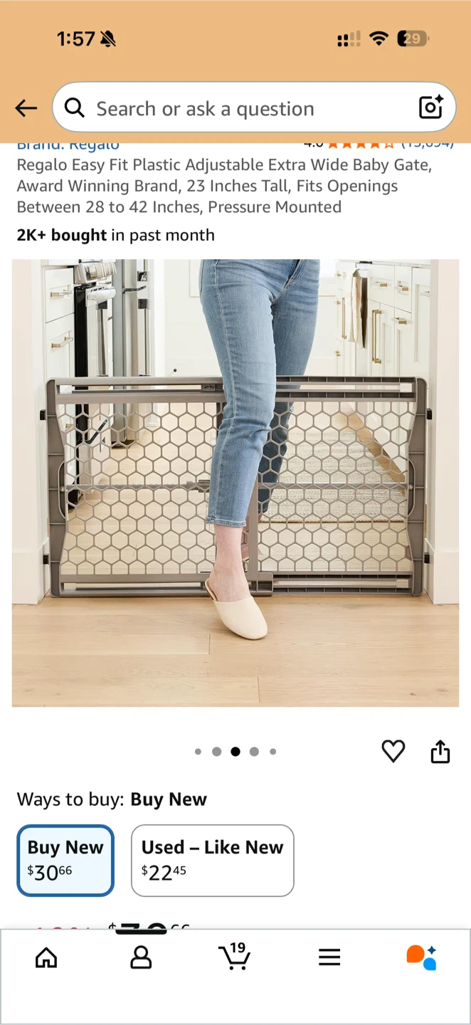 Regalo Easy Fit Extra Wide Baby Gate - photo 3