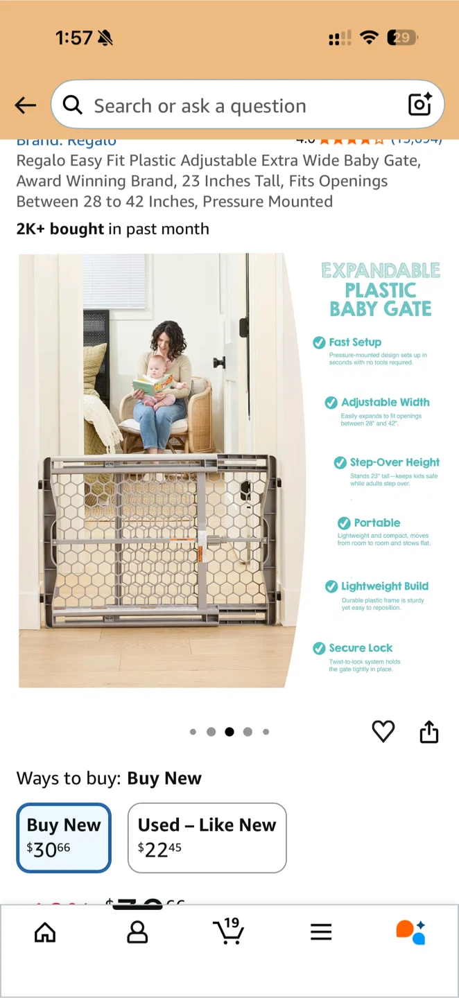 Regalo Easy Fit Extra Wide Baby Gate - photo 4