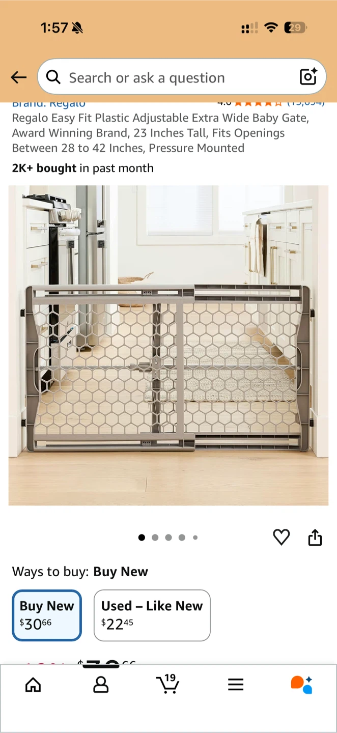 Regalo Easy Fit Extra Wide Baby Gate