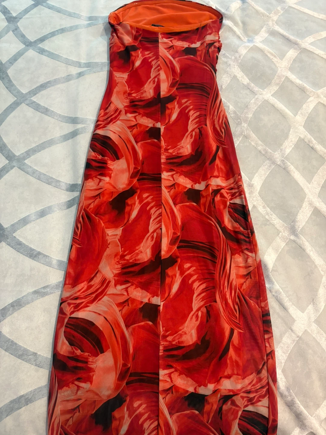 Strapless Ruched Maxi Dress - Size Small - photo 4