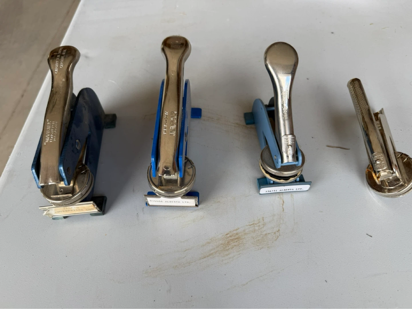 Lot of 4 Embossing Seals