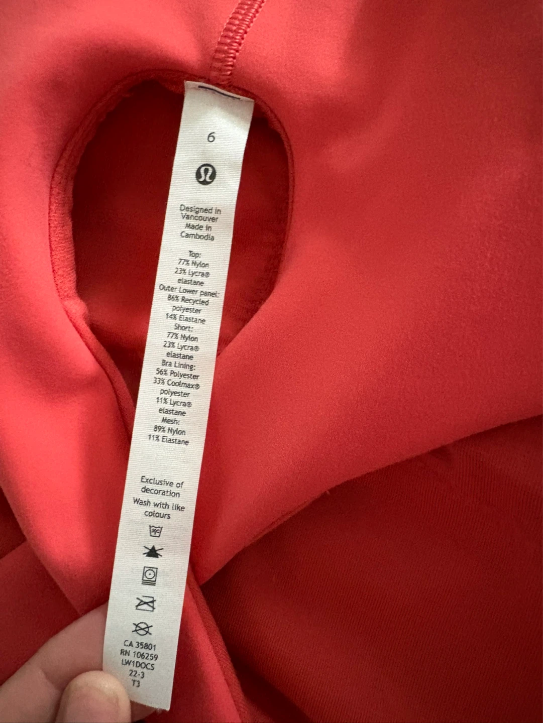 Lululemon Coral Athletic Dress Size 6 - photo 3