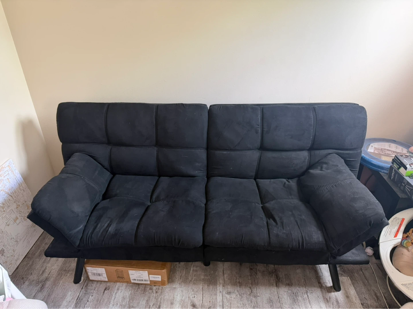 Black Futon Sofa Bed - photo 3