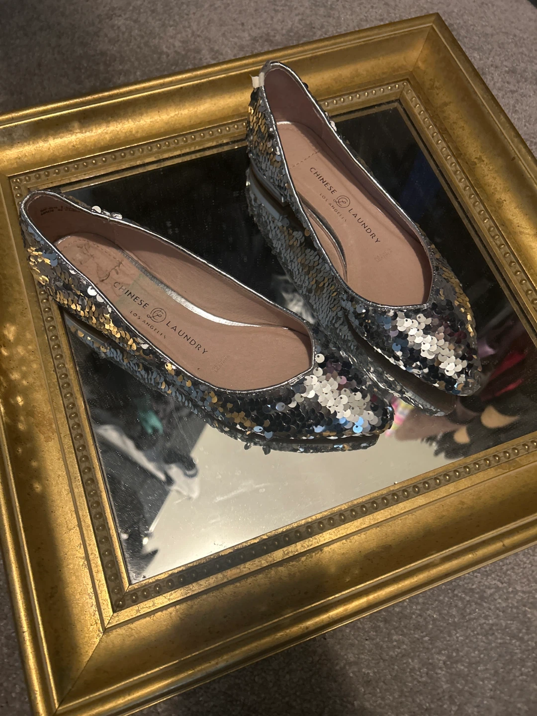 Chinese Laundry Sequin Flats