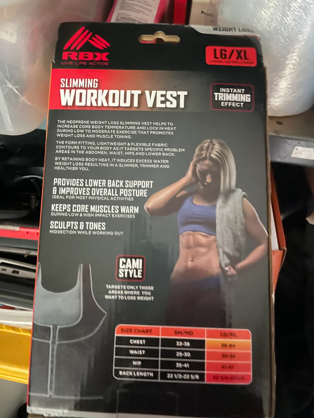 RBX Slimming Workout Vest - LG/XL - photo 2