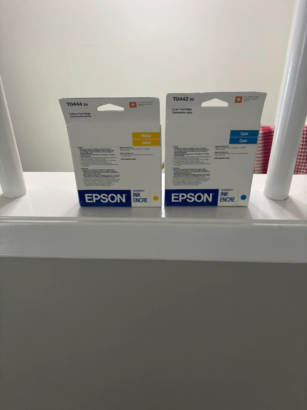 Epson T0444 Yellow and T0442 Cyan Ink Cartridges - photo 2