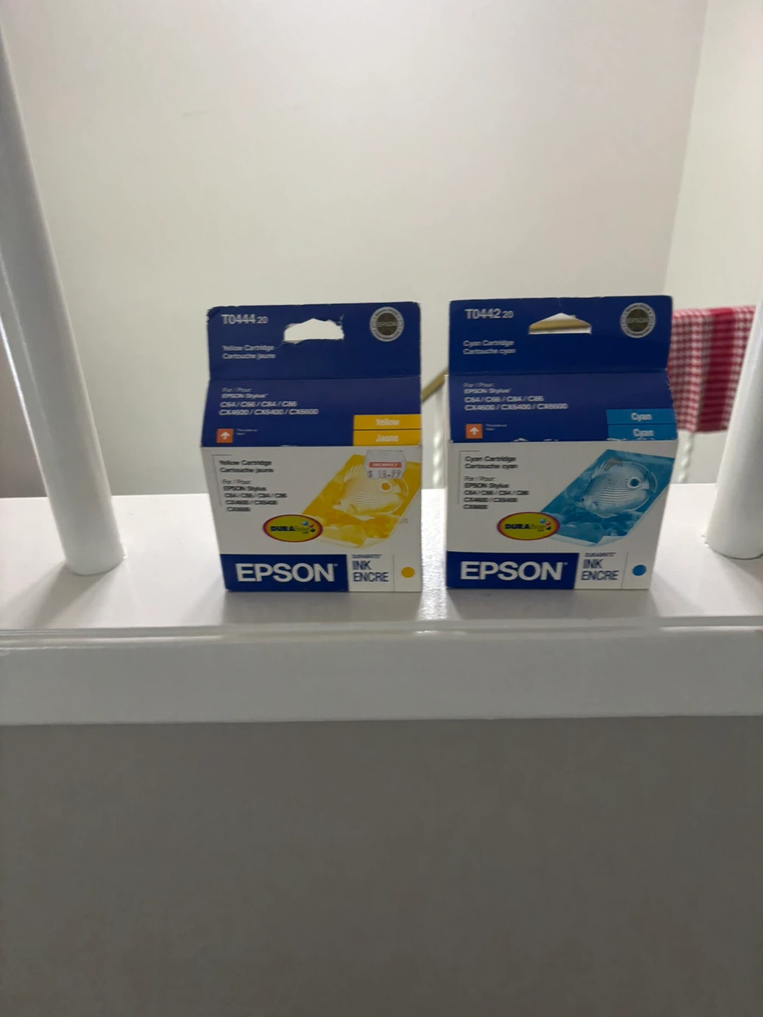 Epson T0444 Yellow and T0442 Cyan Ink Cartridges - photo 3