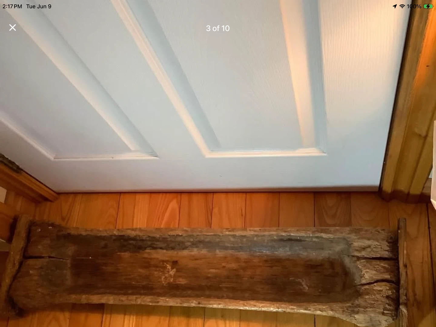 Large Primitive Wood Dough Bowl 🐞