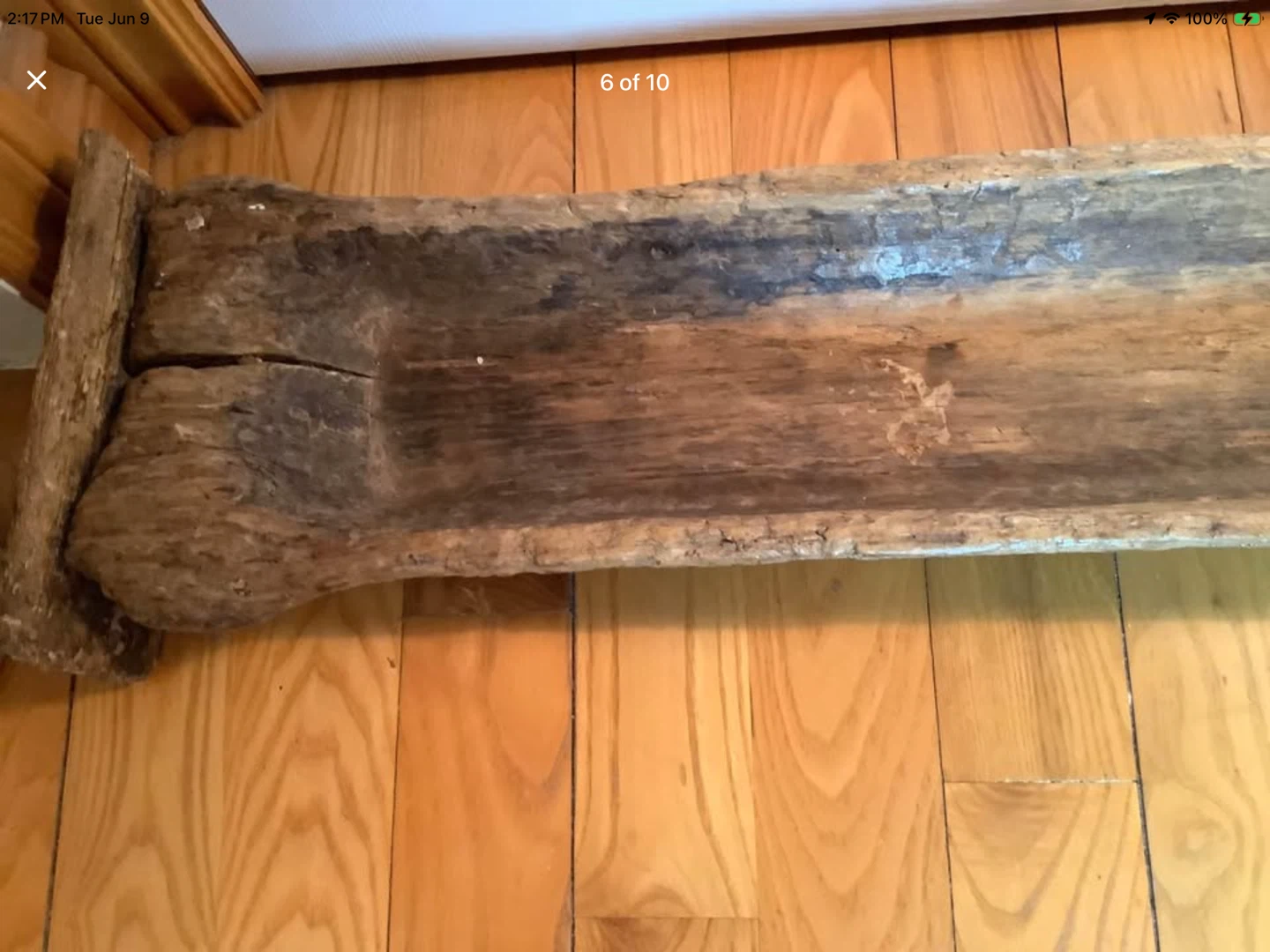 Large Primitive Wood Dough Bowl 🐞 - photo 4