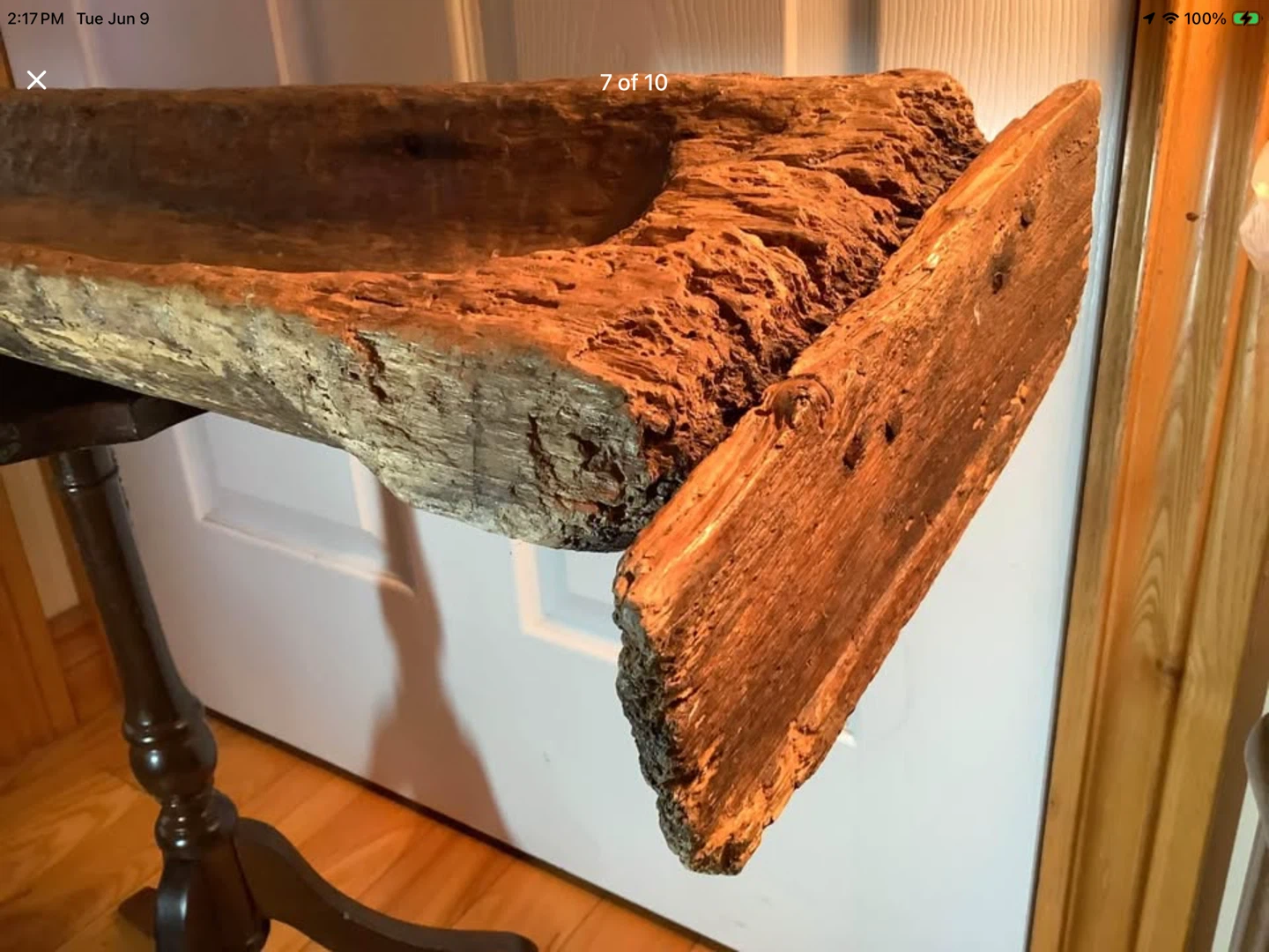 Large Primitive Wood Dough Bowl 🐞 - photo 2
