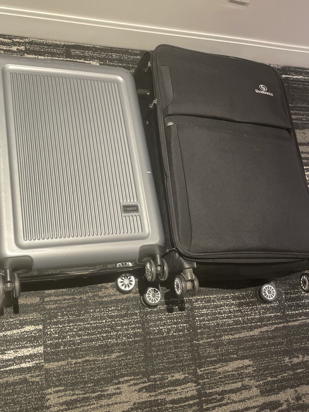 Black and Silver Suitcases (2)