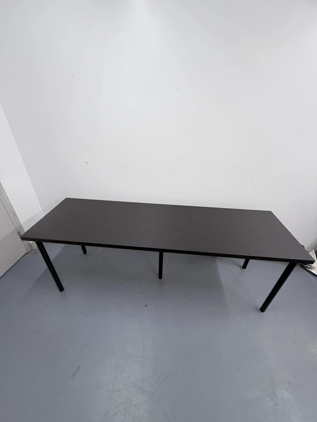 Black Desk Table with Metal Legs - photo 2