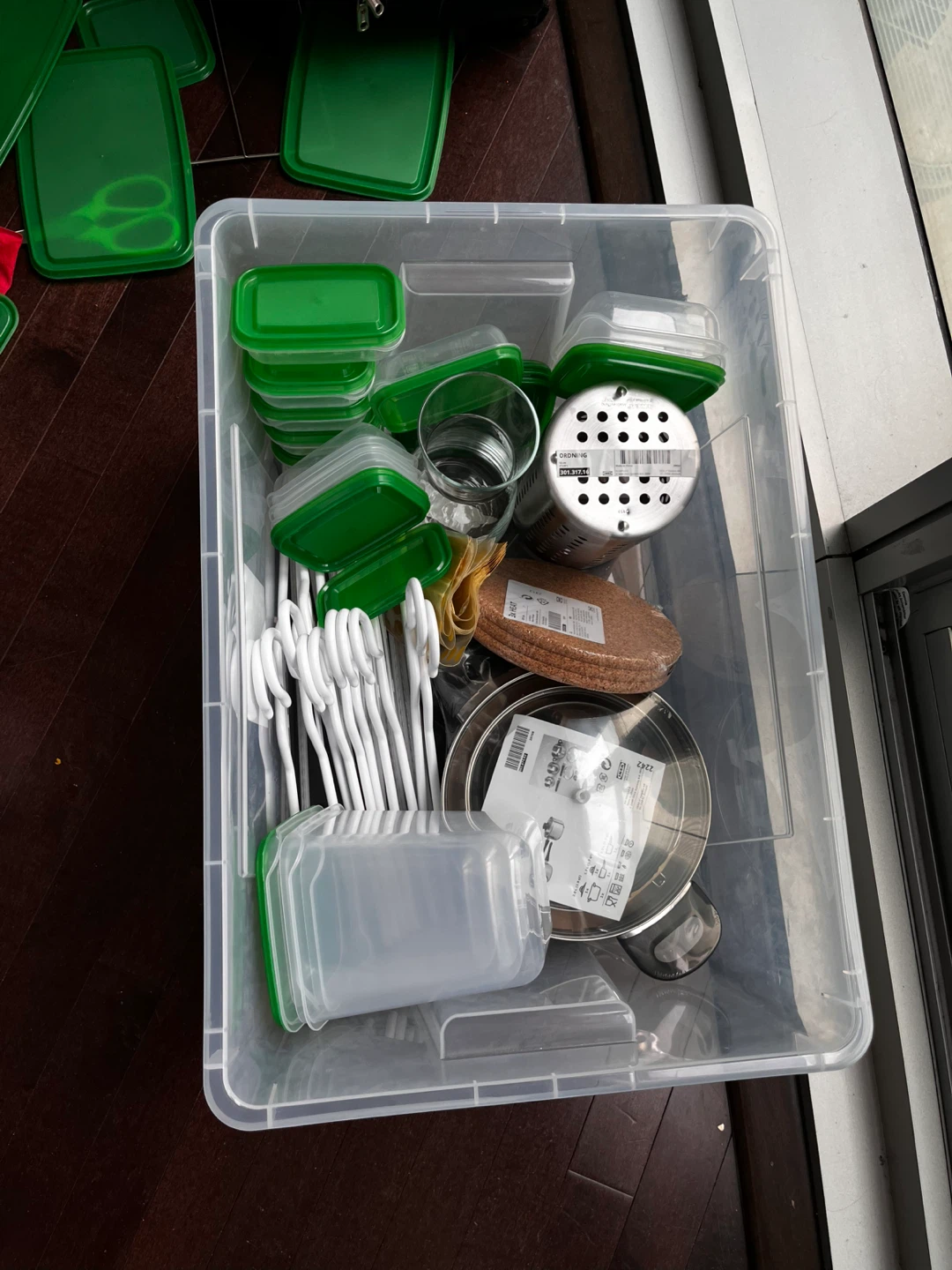 IKEA SAMLA Storage Box with Containers and Hangers - photo 3