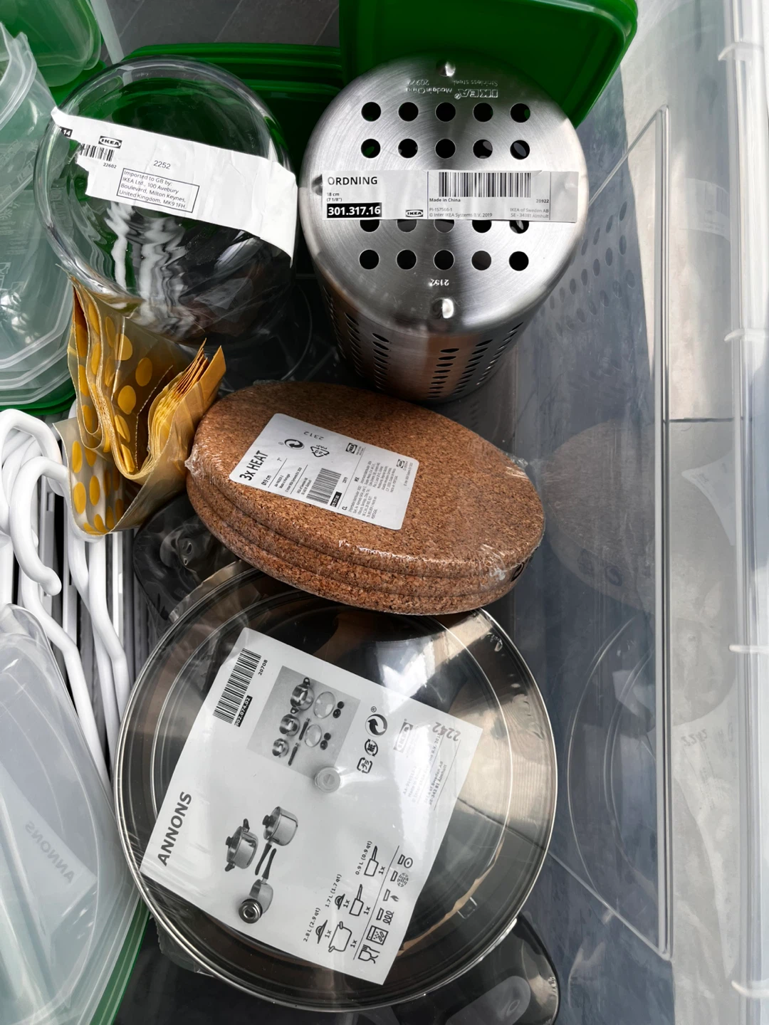IKEA SAMLA Storage Box with Containers and Hangers - photo 4
