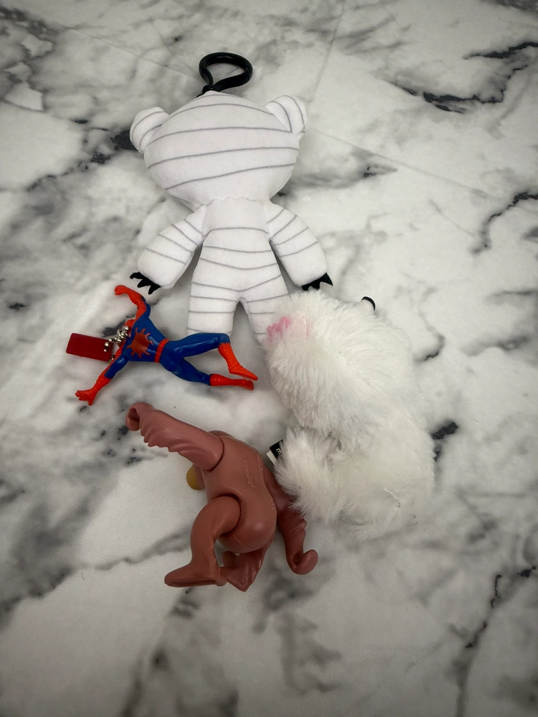 Plush Mummy, Dog, Spiderman & Monkey Charms - photo 3