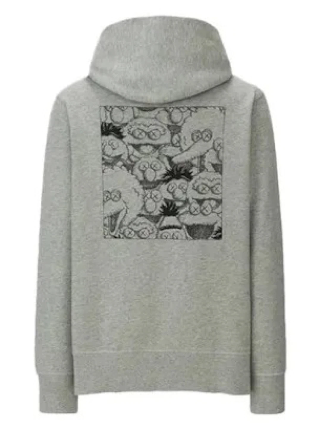 KAWS Grey Graphic Hoodie M