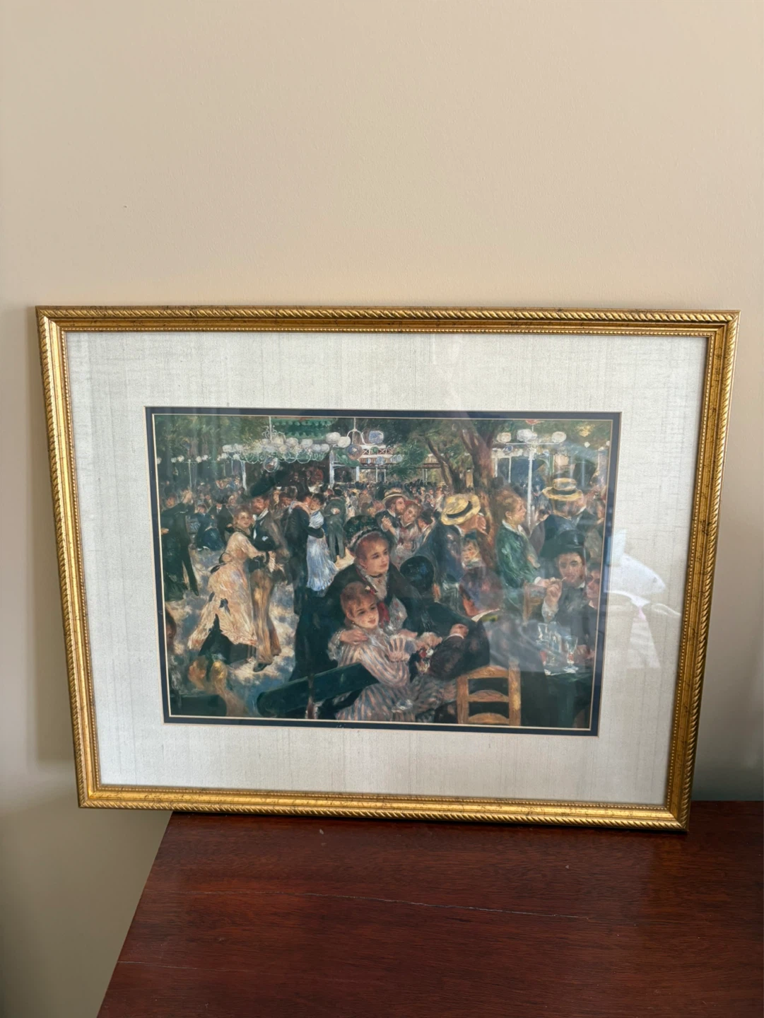 Framed Print - "Bal du moulin de la Galette" - photo 2
