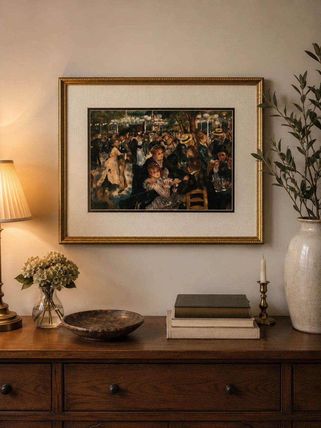 Framed Print - "Bal du moulin de la Galette"