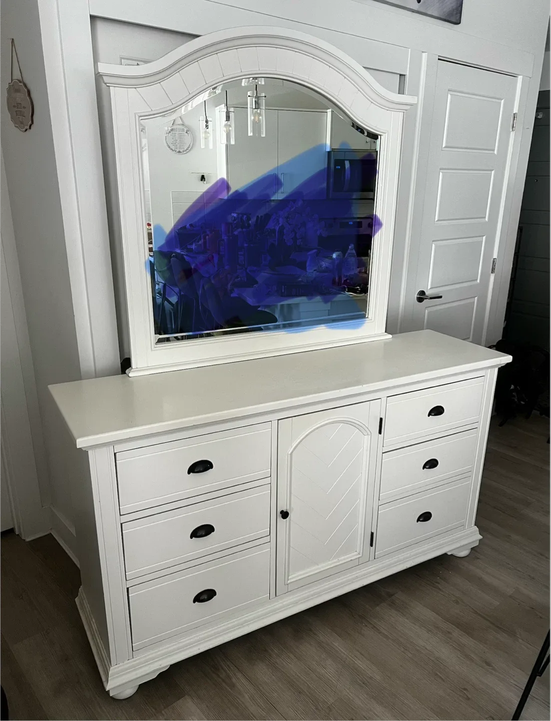 White Dresser with Mirror - Make me an offer