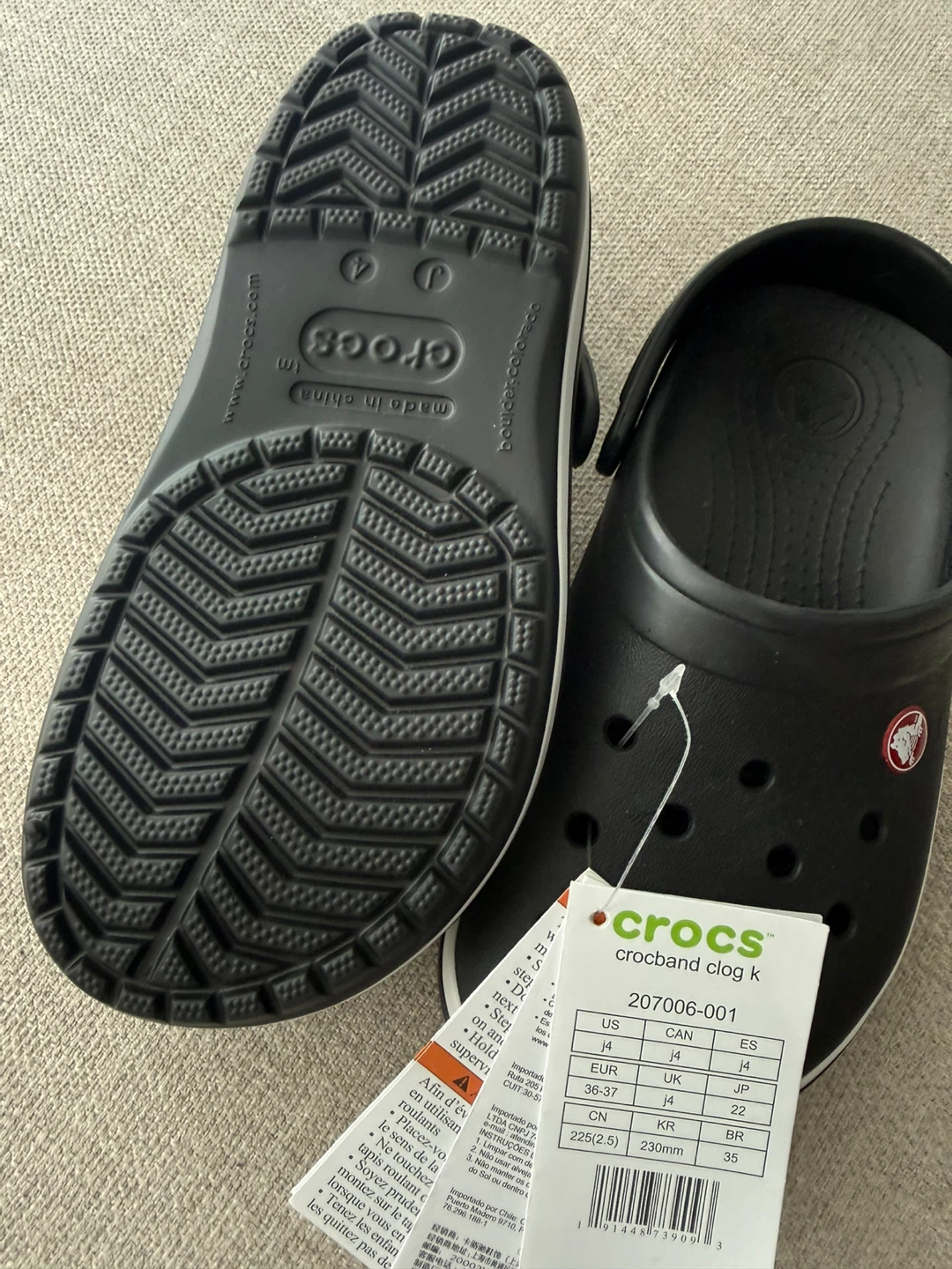 Crocs Crocband Clog K Kids Shoes Black - photo 5