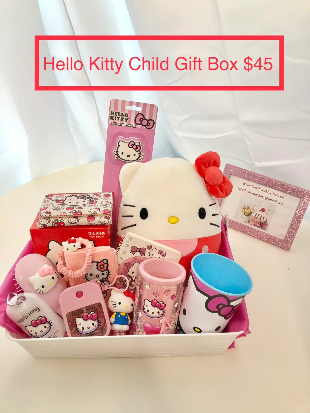 Hello Kitty Gift Basket P/U Yonge&Parkview North York or ship