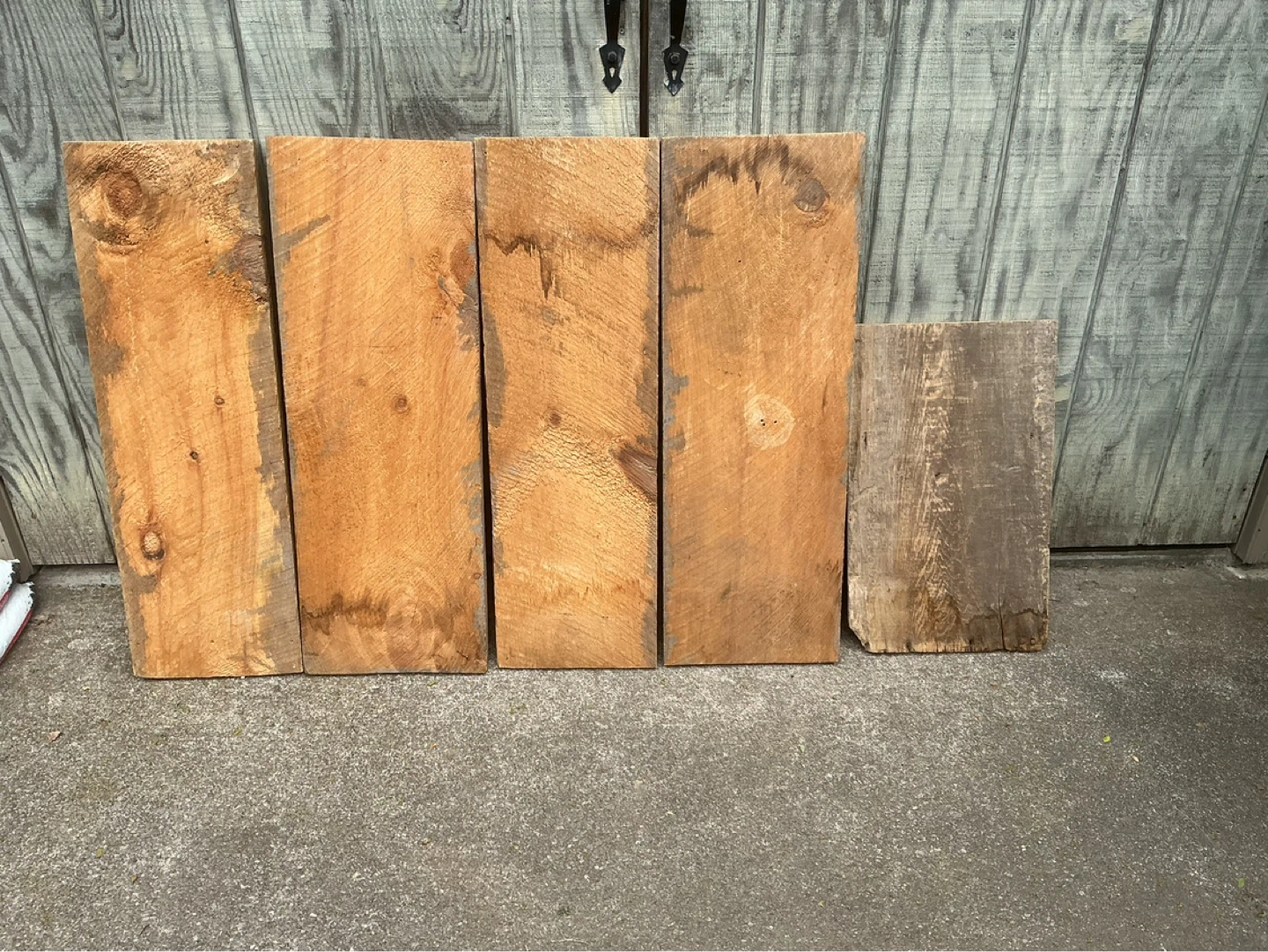 Vintage 4. 3ft Wood Planks & 1. 2ft- Approx 12” Wide