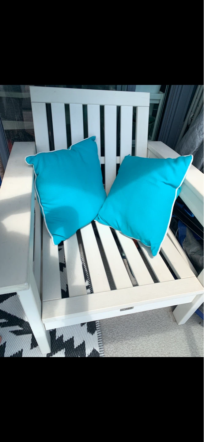 🩵 Set of 2 “Pottery Barns” throw cushions/pillows In/Out